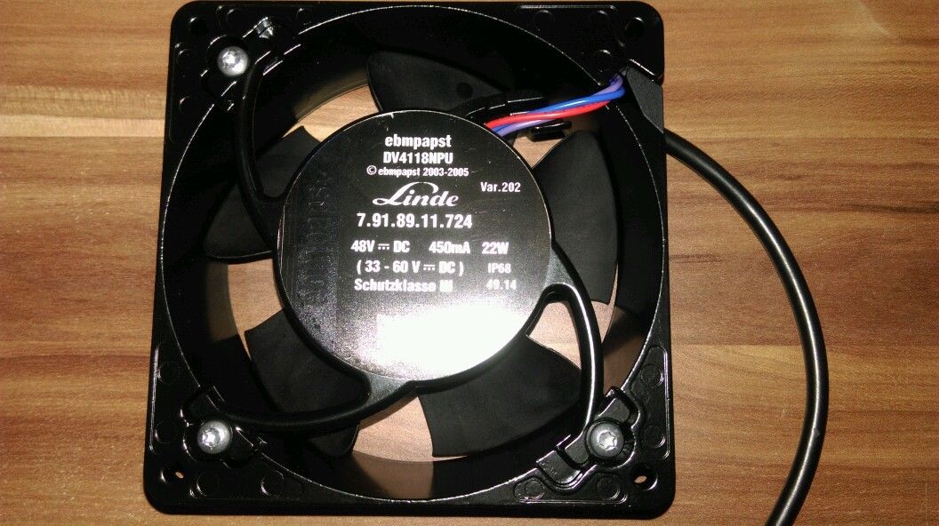 Linde 791 891 1724 Fan, 48 Volt